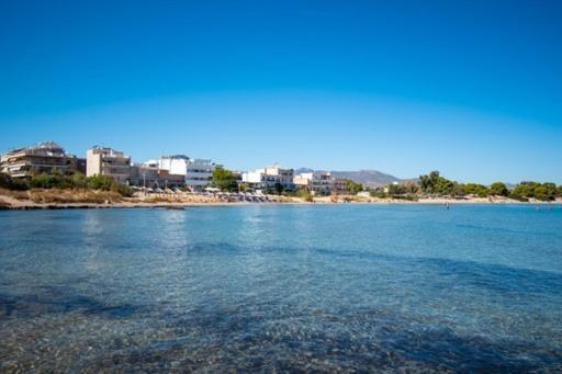 Lavish & Spacious Apt With Stunning Seaview, 10 Min Ath Airport Artemida  Exterior photo